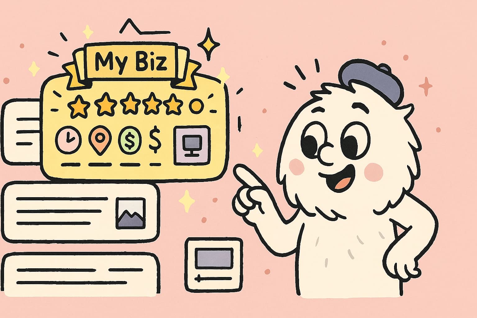 Illustrated search results with rich snippets and enhanced listings